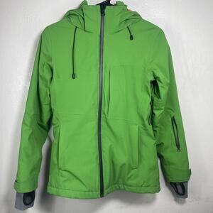 Green Ski Snowboard Jacket  Size M Waterproof Winter Coat–missing Brand tag